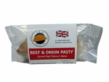 4 & 20 Pasty Company Beef & Onion Pasty 7oz (200g) *FROZEN