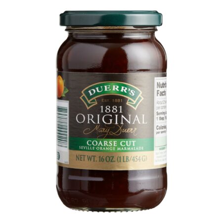 Duerr's Orange 1881 Coarse Cut Marmalade Preserves, Jar 16.0oz (454g)