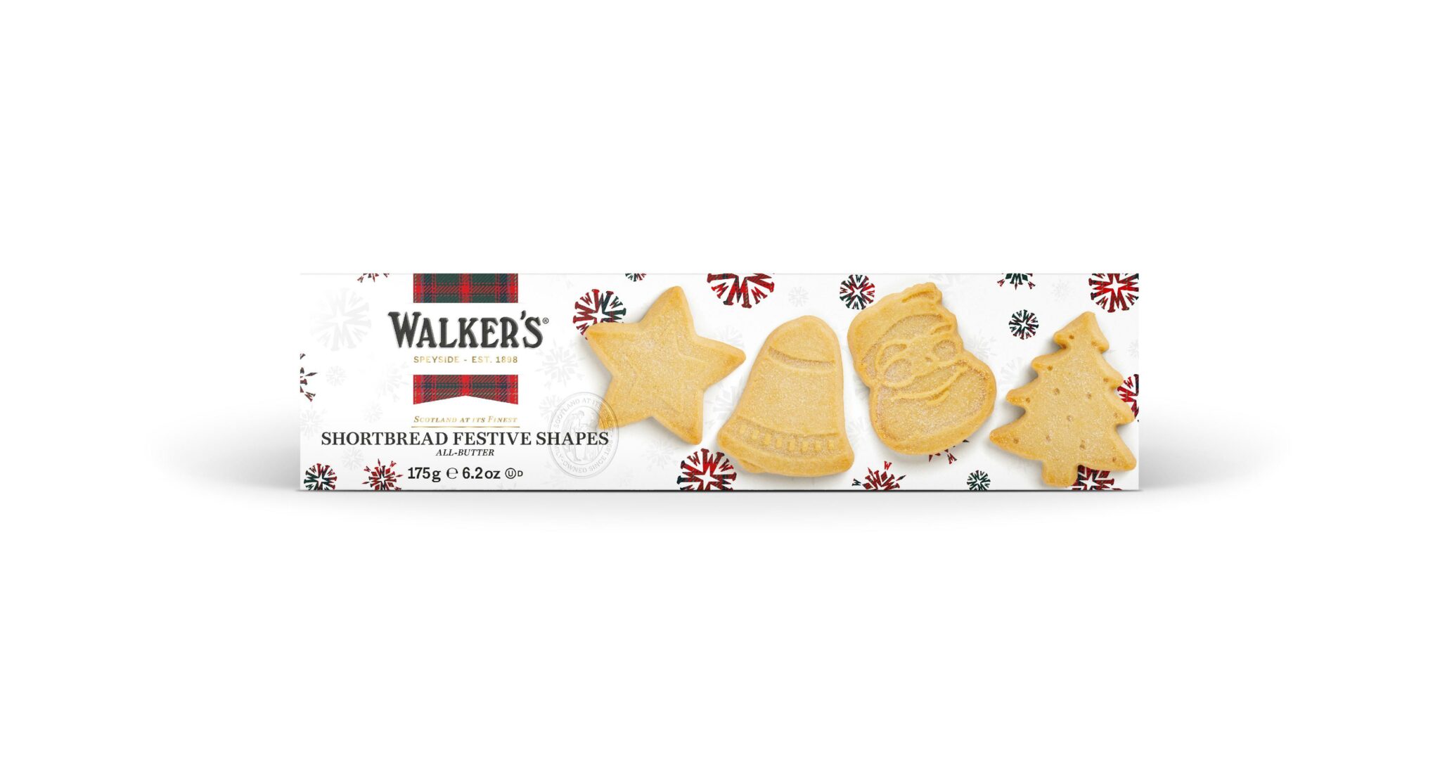 Walker’s Shortbread Assorted Festive Shapes, Carton – BWI