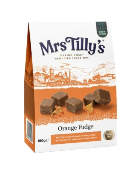 Mrs. Tilly's Orange Fudge, Carton 5.29oz (150g) (Holiday Pre-Order ONLY)