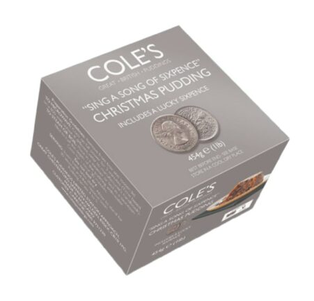 Cole's Sing a Song of Sixpence Pudding, Box 16.0oz (454g) (Holiday Pre-Order ONLY)