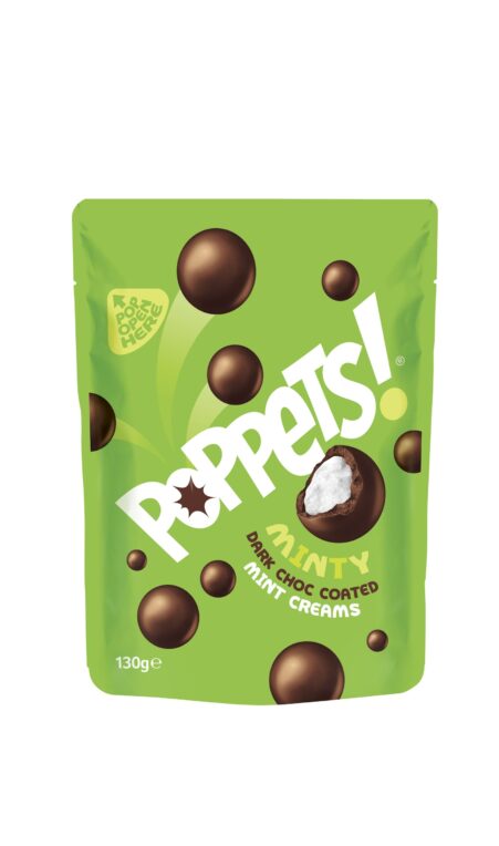 Poppets Dark Chocolate Mint Cream Pouch 4.6oz (130g)