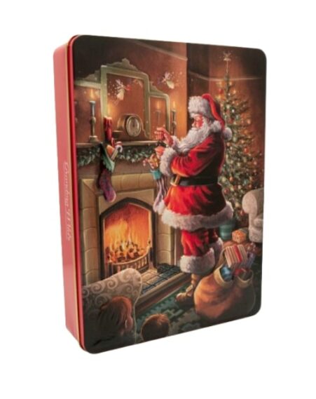Grandma Wild's Santa by the Fire Tin, Stem Ginger & Lemon Clotted Cream Shortbread 14.1oz (400g) (Holiday Pre-Order ONLY)