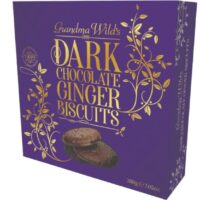 Grandma Wild's Dark Chocolate Ginger Biscuits, Carton 7.05oz (200g) (Holiday Pre-Order ONLY)