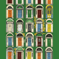 The Doors of Dublin Tea Towel (Holiday Pre-Order ONLY)