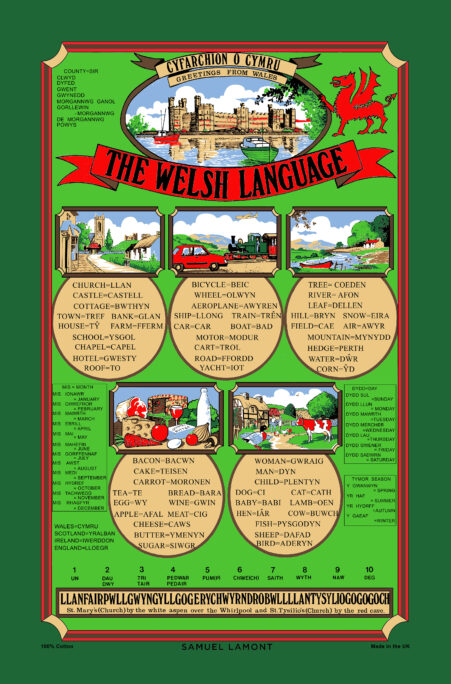 The Welsh Language Tea Towel (Holiday Pre-Order ONLY)